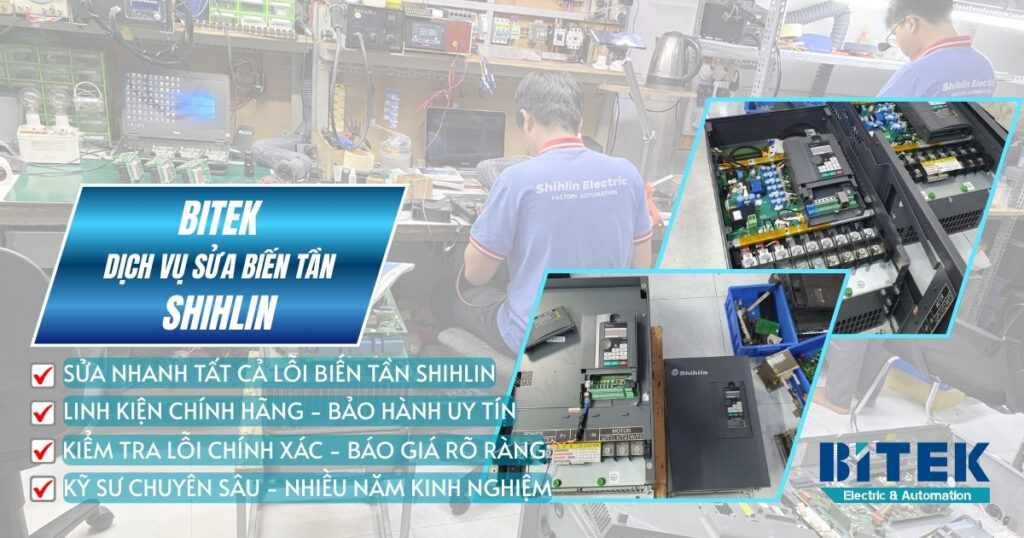 BITEK sửa biến tần Shihlin nhanh, chuyên nghiệp